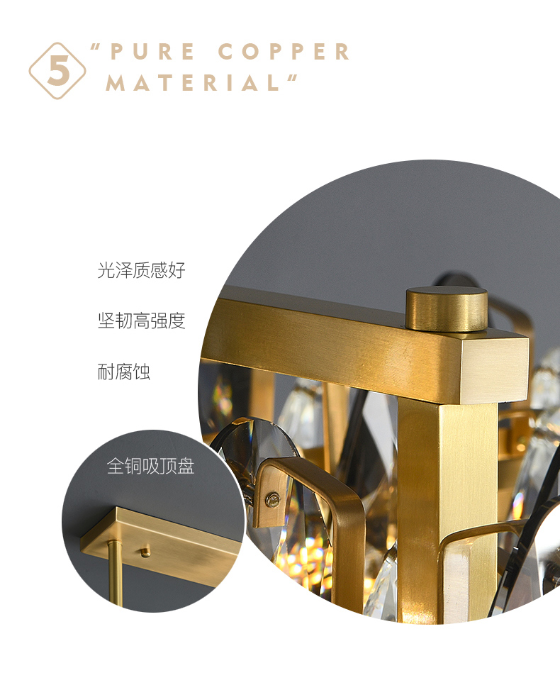 港式轻奢全铜水晶豪华餐吊灯2026_轻奢港式风_家居照明馆_名灯在线O2O灯饰商城